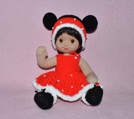 Vintage bábika stupsi, 