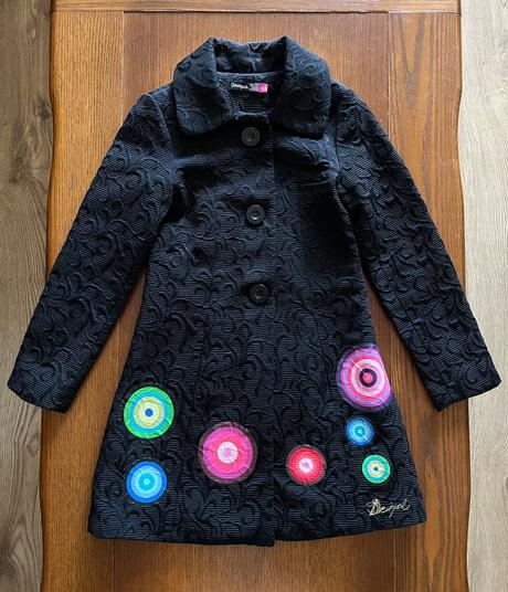 Luxusný kabátik desigual s mandalami 7/8 rokov, desigual,128