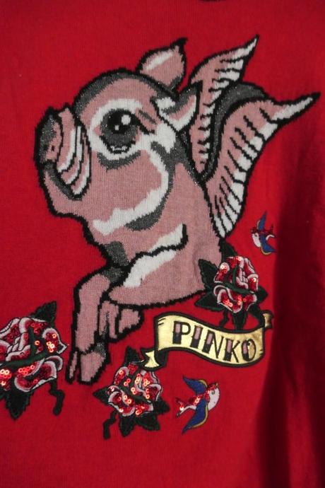 Pinko original krasny,kvalitny,jedinecny sveter m, pinko,m