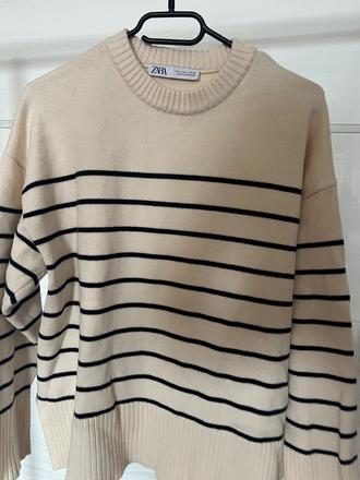 Zara viralny pasikavy sveter, zara,l