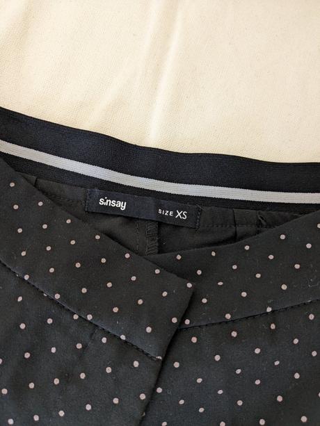 Bodkované elegantné nohavice, sinsay,s