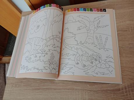 Maľovanie podľa čísel -dinosaury, 