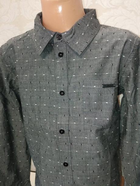 Chlapčenská sivá vzorovaná košeľa overkids (122), 122