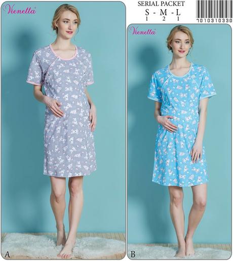 Materská nočná košieľka na kojenie, 36 - xxl