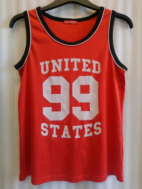 Športové červené tričko s motívom, terranova, s, terranova,s