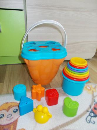 Vkladačka "vedierko" 2v1,