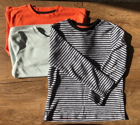 3 ks tričká s dlhým rukávom, f&f,116