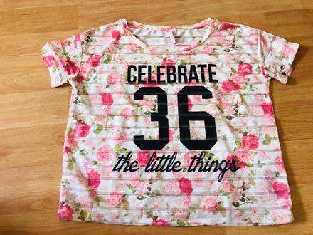 Bluzka / tričko kvietkované, new yorker,s