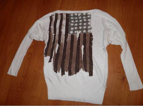 Modrený poulover, xs