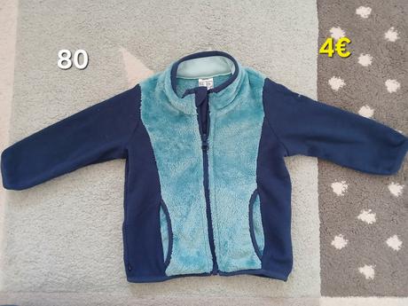 Flisova mikina 80, decathlon,80