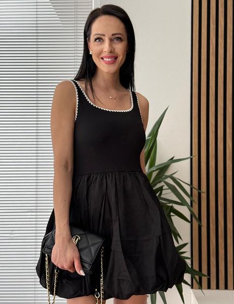 Čierne šaty amarela, l / m / s