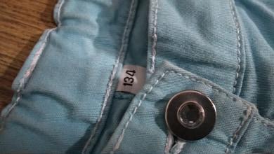 Krátke rifľové elastické nohavice 134, 134