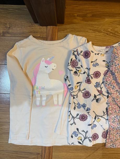 Tričká hm 6 ks, h&m,110
