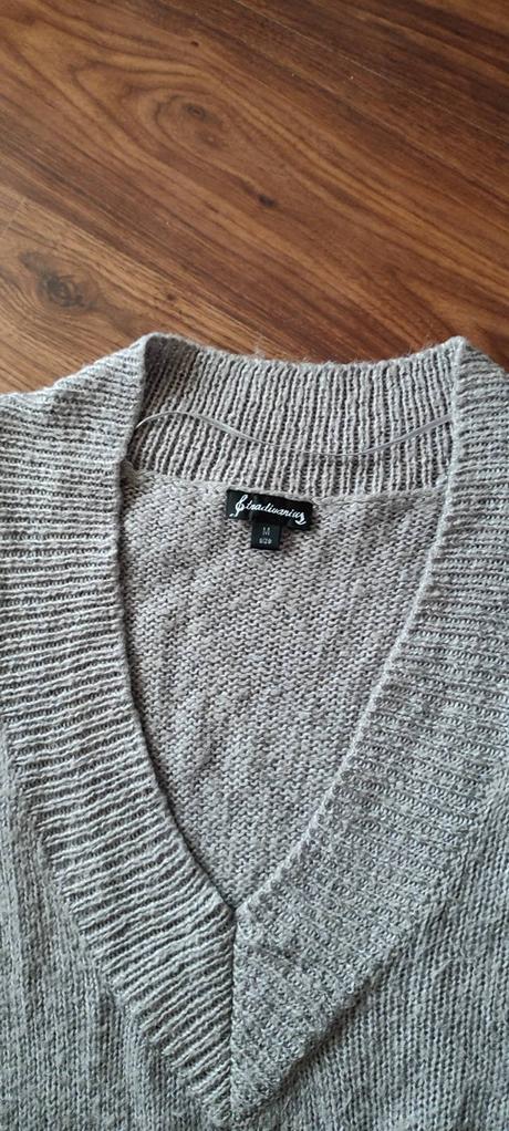 Šedý pulóver, stradivarius,m