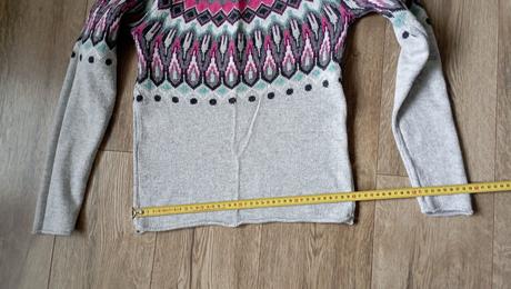 Vzorovaný pulóver +šatka (už s poštovným), h&m,xs