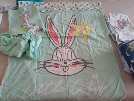 Obliečky looney tunes bugs bunny, šírka (cm): 85,dĺžka (cm): 130