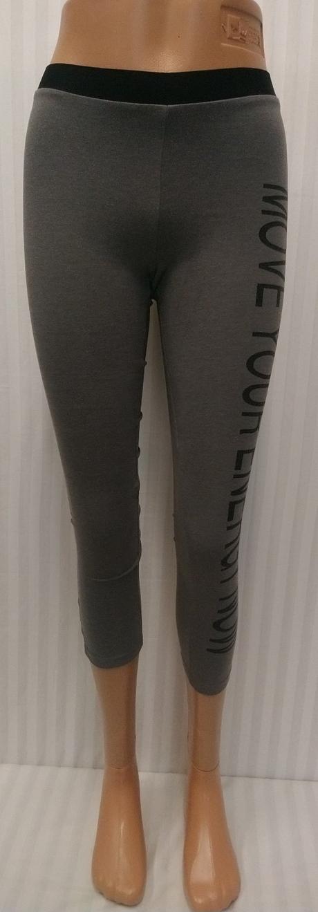 Elastické zeleno sivé 3/4 legíny, tezenis, xs, tezenis,xs