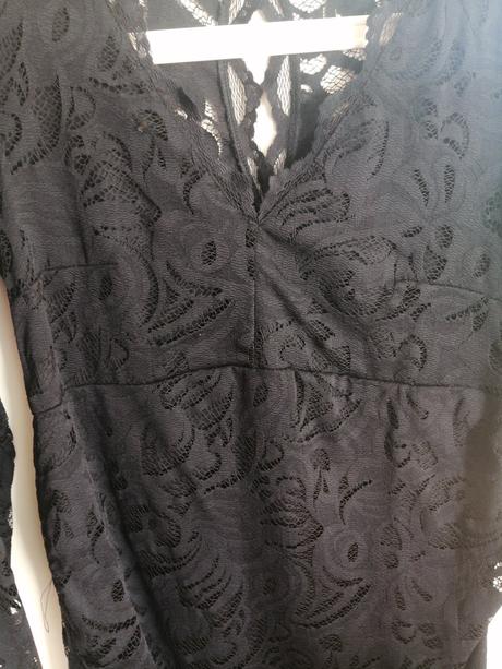 Tehotenské čipkované šaty, h&m,s