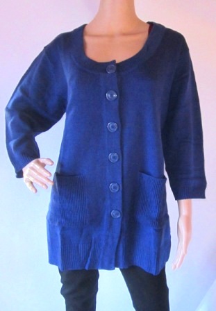 Kardigán / dlhší sveter na gombíky, xl