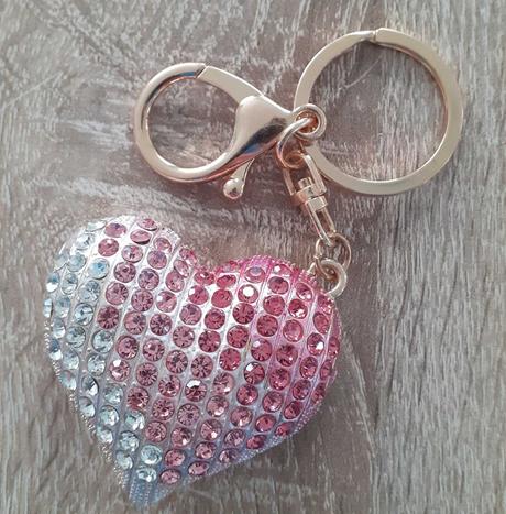 Prívesok na kľúče alebo kabelku srdce, 