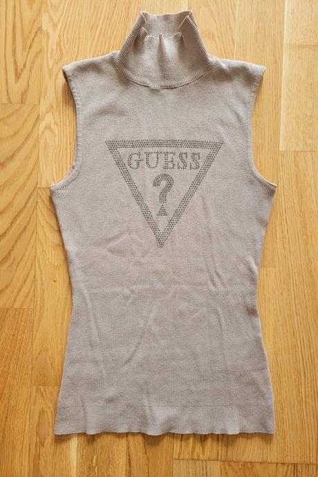Hnedá vesta, rolák, guess,s