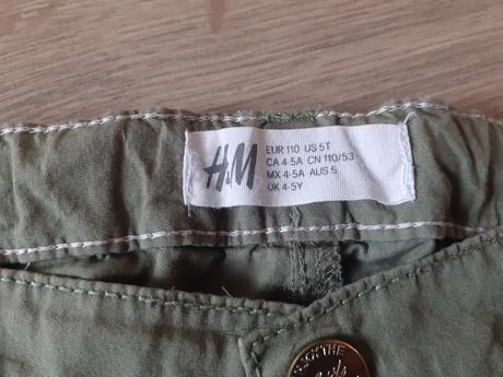 Kratke nohavicé, h&m,110