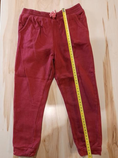 Mierne zateplené bordové tepláky, lupilu,98