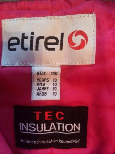Lyžiarska bunda zn.etirel+lyžiar.nohavice , etirel,140