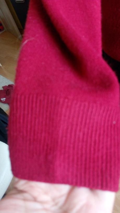 Sveter s veckom - burgundy, m