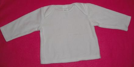 Biela makucka mikinka pre babatko, 56