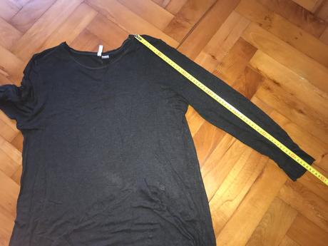 Šaty/tričko - asymetrické , veľ. l, h&m,l
