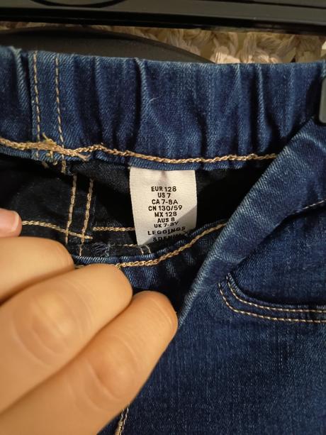 Džínsy, h&m,128