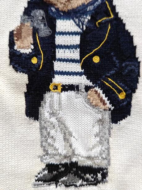 Ralph lauren bear originál damsky sveter, ralph lauren,s