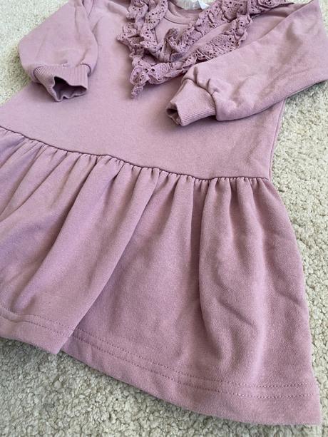 Mikinové šaty, h&m,98