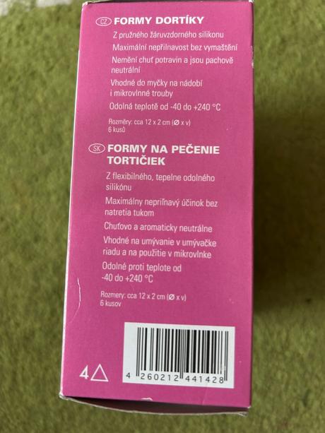Silikónové formičky 6 ks,