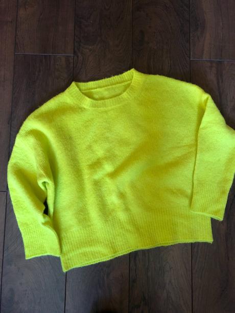 Neónovo žltý pulóver zara, zara,m