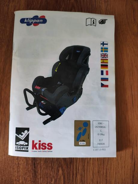 Autosedačka klippan kiss 2 plus s isofix základňou, klippan