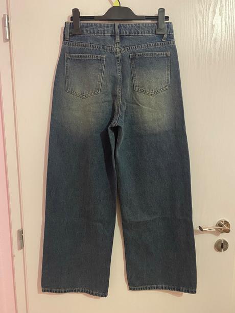 Dámske/dievčenské wide leg jeans zo shein, m