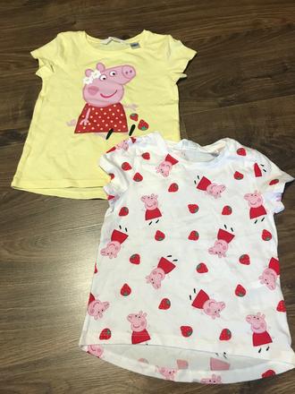 Trička peppa pig, h&m,104