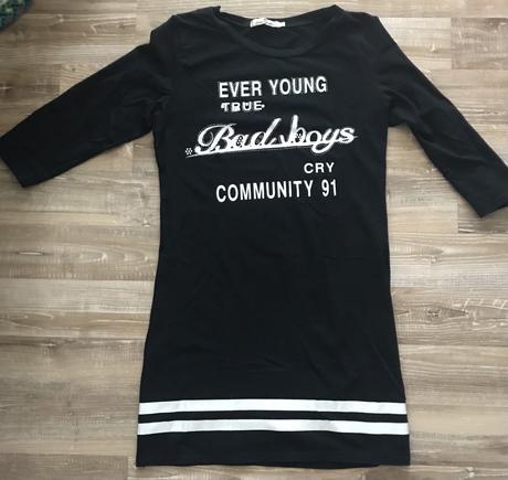 Dlhšie teplákové šaty alebo predľžené tričko, m