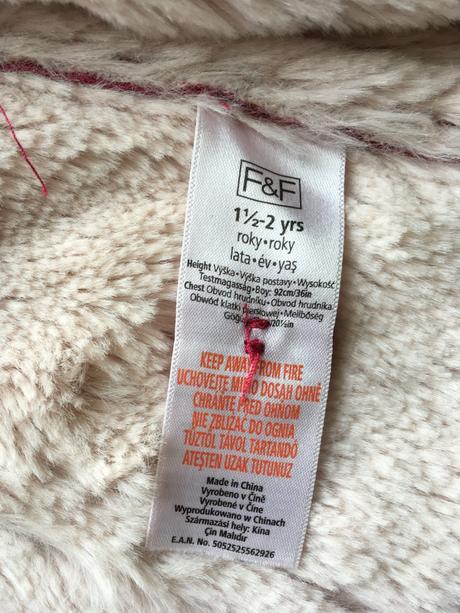 Zateplený kabátik/bundička, f&f,92