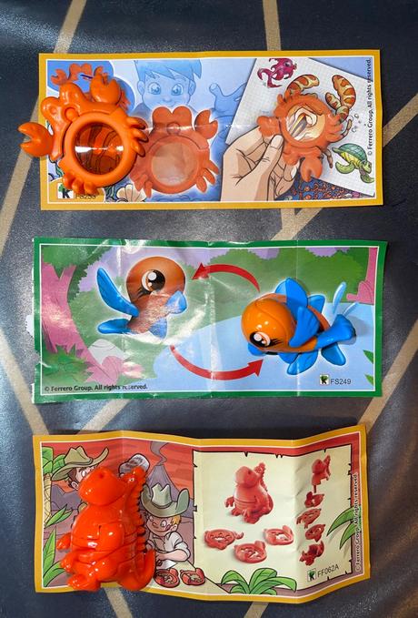 Kinder zvieratká s papierikom,