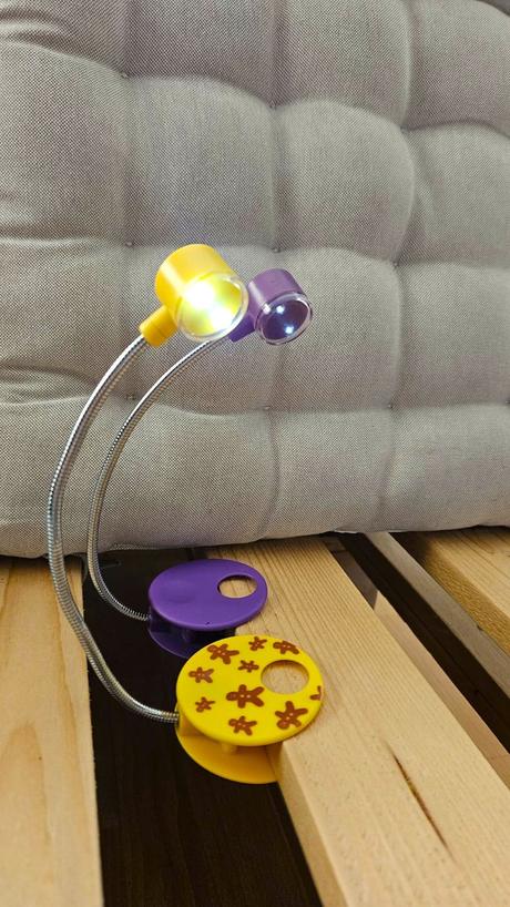 Malá detská lampička s klipom, 2 ks, 