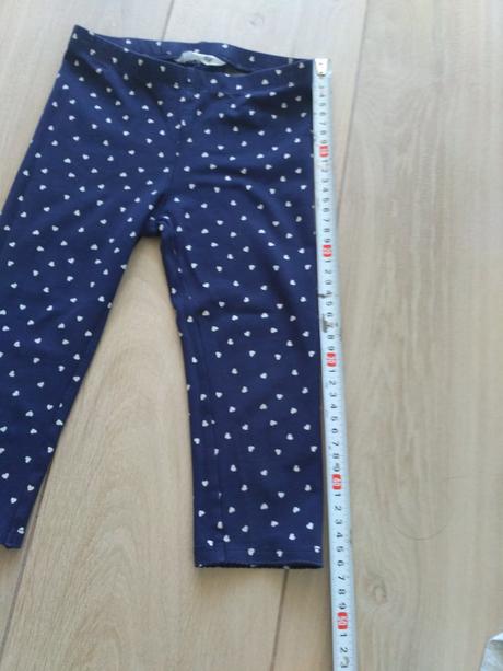 Legíny tenké so srdiečkami, h&m,92