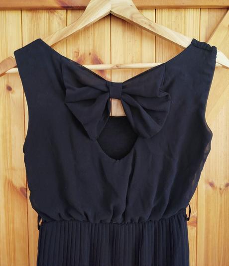 Dámske šaty s mašľou na chrbte, xs