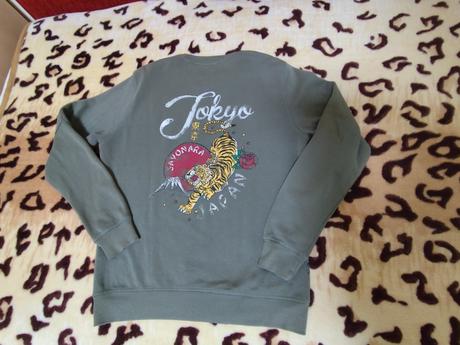 Pánska mikina tokyo s tigrom trn veľ.l, stav ako n, l