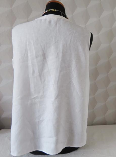Biela ľanová blúzka, top gerry weber, veľ. l, gerry weber,l