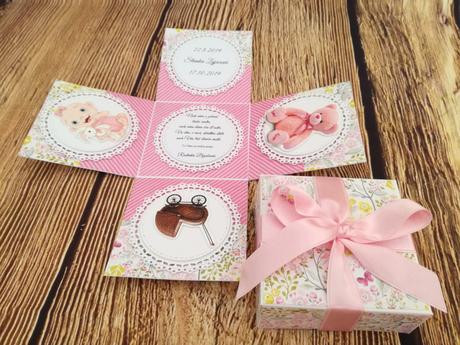 Krabička na peniaze ku krstu (exploding box), 