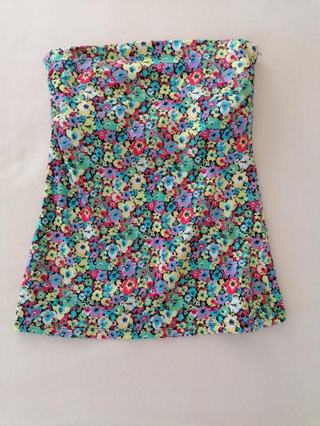 Kvetinový top, papaya,42