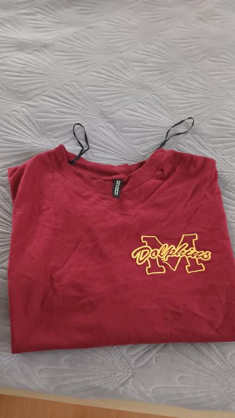 Over size tričko cropnuté, h&m,m